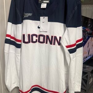 Nike UCONN Jersey in White and Red